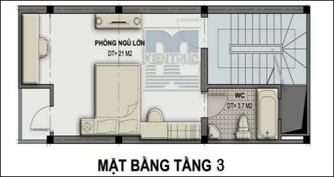 Thiết kế nhà 4 tầng cho gia chủ tuổi Mậu Ngọ | ảnh 3